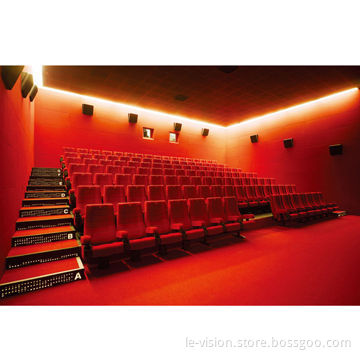 High-fashionable Auditorium/Theater Seat, Steel Coated with Powder Footrest